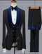 Mens Black Dinner Jacket - Two Toned Color Blazer - Black and Navy Blue Sport Coat