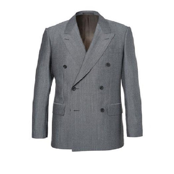 Kingsman Eggsy Grey Double Breasted And Mohair Blend Suit