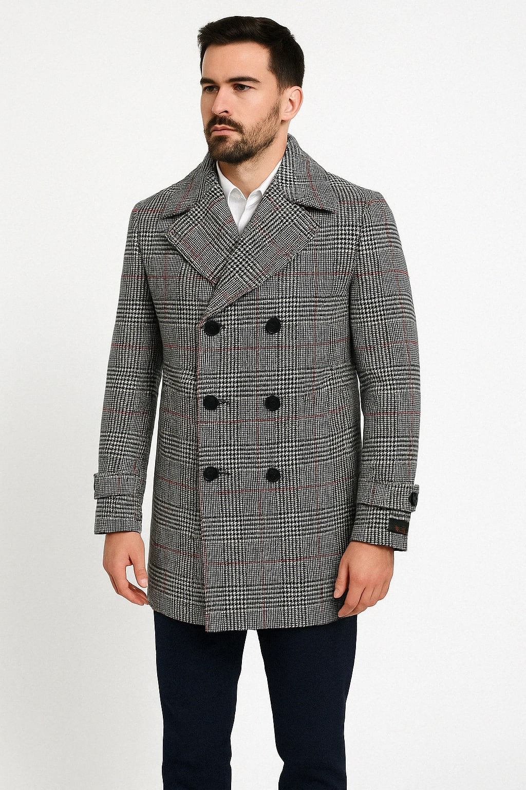 4th & Reckless Kendra Oversized Houndstooth Overcoat