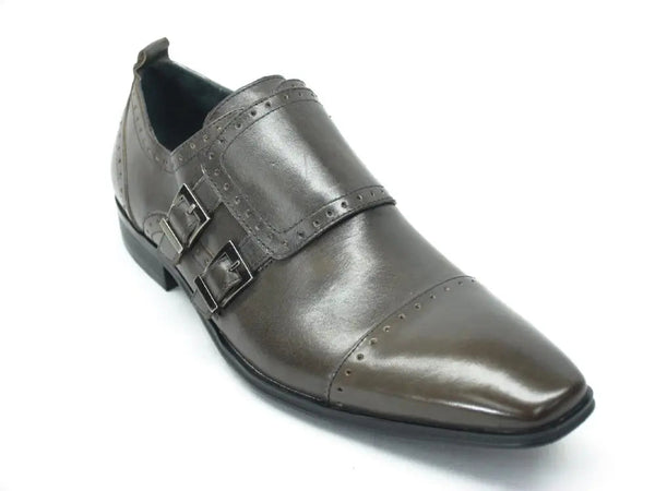 Double Monk Buckle Cap Toe Carrucci