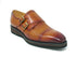 Double Monk Strap Burnished Loafer Carrucci