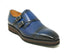 Double Monk Strap Burnished Loafer Carrucci