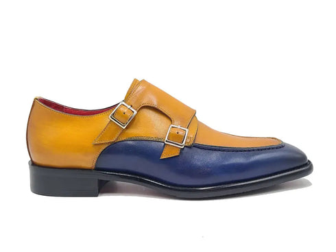 Double Monk Strap Two Tone Carrucci