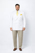 Men’s White Double Breasted Blazer | Classic Fit Formal Sport Coat