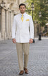 Men’s White Double Breasted Blazer | Classic Fit Formal Sport Coat