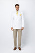 Men’s White Double Breasted Blazer | Classic Fit Formal Sport Coat