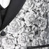 Monochrome Rose 3pc Tuxedo w/ Double Breasted Vest by Tazio