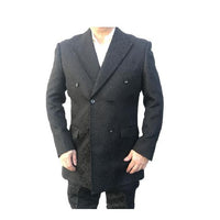 Double Breasted Alberto Nardoni Blazer Sport Coat In Black