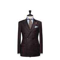Double Breasted Alberto Nardoni Peak Lapel Brown Blazer