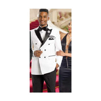 Double Breasted Blazer / Sportcoat Jacket White Peak Lapel