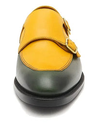 Carrucci Double Monk Strap Two Tone Loafer