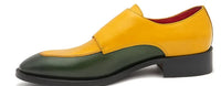 Carrucci Double Monk Strap Two Tone Loafer