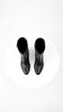 Los Altos Men’s Black Elephant Print Cowboy Boots, Oval Toe Exotic Western Dress Boots