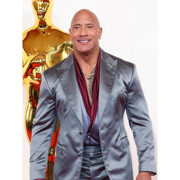 metallic suit dress Dwayne Johnson Oscar Metallic Suit – OvercoatUSA