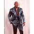 Dwayne Johnson Oscar Metallic Suit