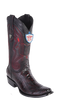 Wild West Botas de Pata de Avestruz Horma Dubai Toe Black Cherry