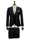 Effetti Suit Designer - 2 button Notch Lapel slim fit EF2N+V-8129 BLACK