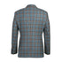 English Laundry 2-Piece Light Gray with Bronze Stereoscopic-Grid Slim Fit Suit Wool Blend