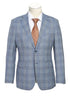 (42R) English Laundry Collection - Slim Fit 2 Piece Light Gray Wool Blend Suit