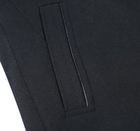 English Laundry Black Slim Fit Wool Blend Short Coat with Detachable Full Zipper