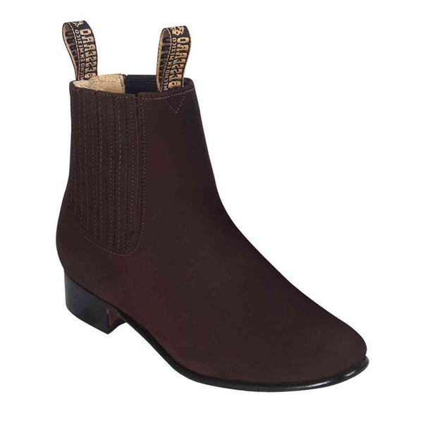 Botin El Becerro Men's Suede Ankle Boot - VaqueroBoots.com - 3