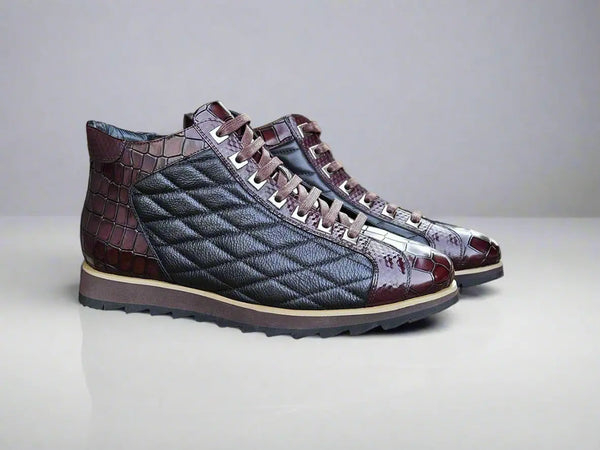 Embossed Alligator High Top Carrucci