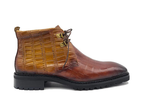 Embossed Chukka Boot Lug Sole Carrucci