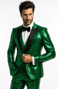 Emerald Green Glitter Suit