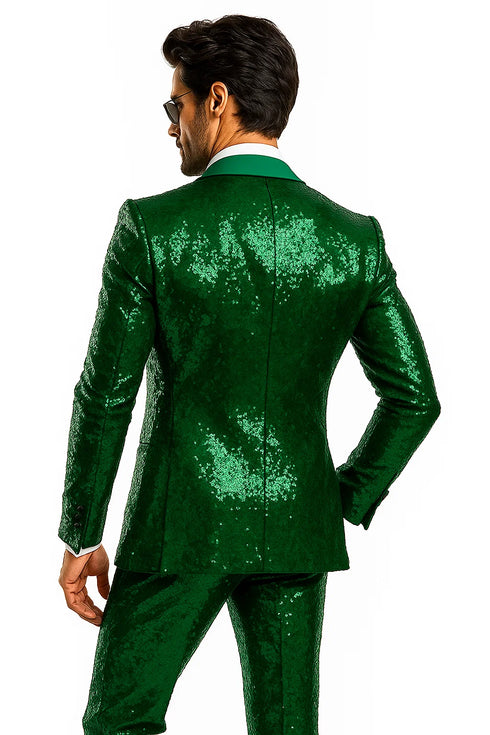 Emerald Green Glitter Suit
