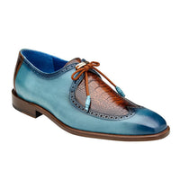Ostrich Leg Belt - Ocean Blue