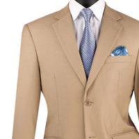 (42R Blazer) Regular Fit Light Beige Blazer