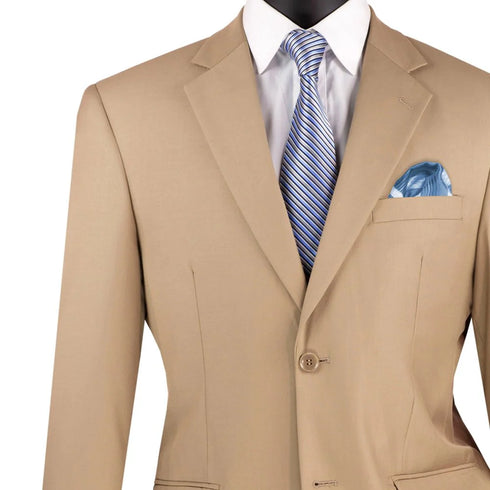 (42R Blazer) Regular Fit Light Beige Blazer