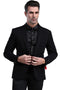 Mens Black Sport Coat -Men's One Button Peak Lapel Skinny Fit Blazer In Black