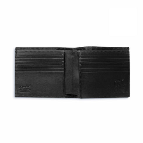 Mens Alligator Hipster Wallet in Black