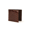 Mens Alligator Billfold Wallet in Brown