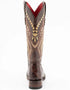 Ferrini Women's Jesse Square Toe Boots Alligator Print - Chocolate