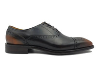Carrucci Five Eyelets Cap Toe Calfskin Oxford