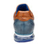 Men's Belvedere Flash Calf & Ostrich Leg Sneaker in Camel & Blue