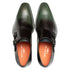 Pintor Forest Bi-Tone Double Monk Strap Shoes By Mezlan Made In Spain Brand