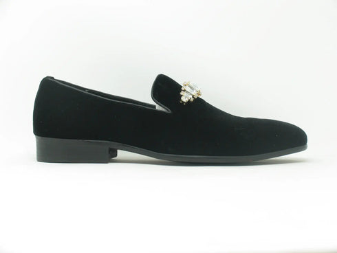 Formal Velvet Loafer with studs