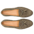 Zelli Franco Italian Sueded Goatskin Tassel Loafer in Black