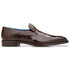 Belvedere Genova Chocolate Brown Genuine Alligator Slip-On Shoes