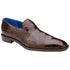 Belvedere Genova Chocolate Brown Genuine Alligator Slip-On Shoes