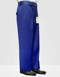 Statement Clothing | ﻿Solid Color Wide Leg Pants Royalblue
