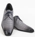 Los Altos Men's Gray  Crocodile Shoes Gator Shoes