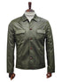 Mens Two Piece Slim Fit Faux Leather Casual Suit Olive