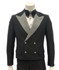 Black Tail Tuxedo - Tailcoat - 1920s Black and Silver