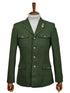 Mens Giovanni Testi Slim Fit Green Suit – 2 Piece 4 Button Formal Suit with Notch Lapel