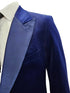 Mens Navy Velvet Victorian Tailcoat Tuxedo – Three Quarter Length Cutaway Stage And Wedding Jacket