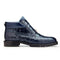 Men's Belvedere Gallardo Caiman Crocodile Dress Hiker Boot in Navy